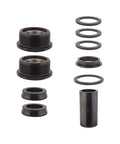 Euro Threaded Bottom Bracket To 19mm MID Crank Conversion Kit With Bearings Black Finish Converts Your Euro BB To 19mm MID Cranks Includes Bearings For Smooth Durable Performance