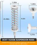 Premium Stainless Steel Washer Suspension Rods Replacement Kit For Front Load Washers DC97-16350E, Fits WA45H7000AW A2 And Similar Models, Heavy Duty, 1.5x Thicker, Quiet, Smooth Operation, Easy DIY Install, Durable Support For Balanced Loads, 25.98in