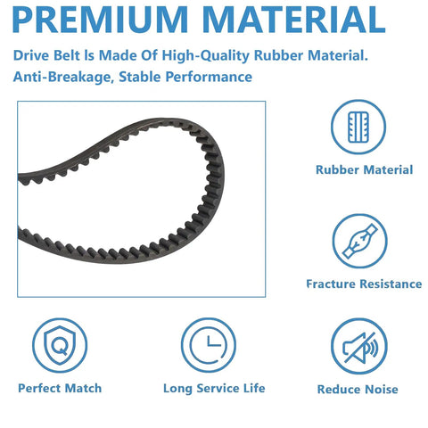 Black Rear Drive Belt For Harley David Touring 2004-2006 FLHT Screamin Eagle 132 Inch Replacement Part Fits Trike Series 40024-04 1204-0063 durability and design
