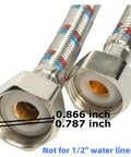 Close-up of heavy duty zinc alloy connections for the Heavy Duty Zinc Alloy Shampoo Bowl Faucet Set Featuring Dual Hot And Cold Water Mixer With Flexible Spray Hose Built Tough For Salon Spa Sink No Sweat Quick Swap.