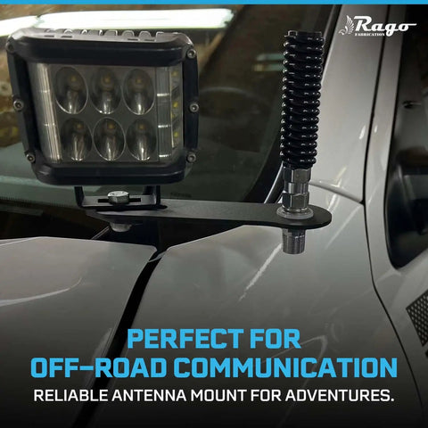 Top Tier Ham Antenna Ditch Bracket Extension Mount secures radio gear on any ride with heavy-duty build and robust design.