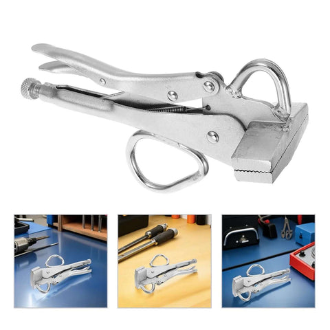 Adjustable Auto Body Frame Clamp Locking Pliers With Wide Flat Duckbill for precise welding and dents repair