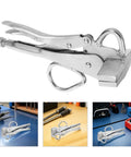 Auto Body Frame Pulling Clamp with Extra Wide Duckbill Jaw, heavy duty locking pliers for metalworking on various surfaces