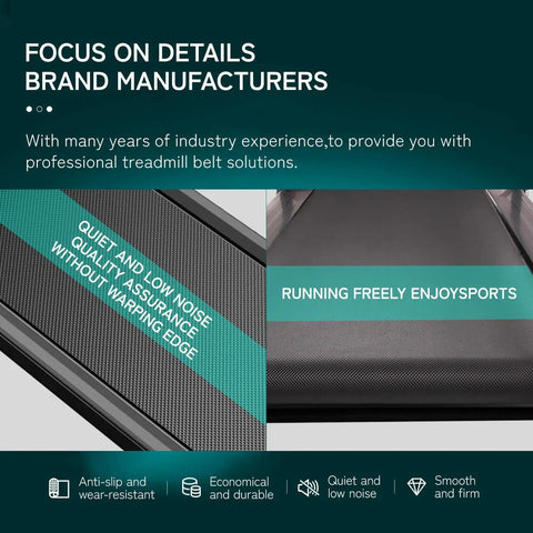 Walking Belt For F63 Treadmills From 2013 Through 2022 Replacement Part H0613240P5, quiet and low noise feature image.