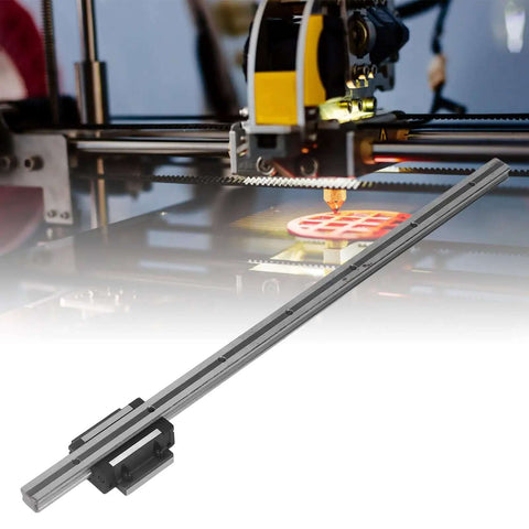 Level Up Your CNC Machine Or 3D Printer Build With This Badass Heavy Duty Linear Sliding Guide System Using Rust Resistant Steel Rails And Ultra Smooth Bearing Blocks For Zero Drag Super Fast Precision Automation Projects, steel rail and bearing block for CNC 3D printer