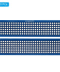 Double Sided FR4 PCB Board 8x2 Cm Blue 1.6 mm Thick 20 Pcs Perfboard Grid 2.54 mm For DIY Soldering Electronic Experiments Starter Kit
