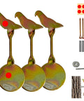 Heavy Duty 3 Pack Spinning Shooting Targets For BB Guns And Air Rifles With Auto Reset 360 Degree Spin Bird Target Galvanized