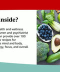 Brain Health Cookbook With Over 100 Easy Recipes To Fuel Your Brain Boost Energy And Focus Fight Illness And Aging And Turn Pain Into Purpose For A Sharper Mind And Better Living cover with fresh ingredients like vegetables and grains displayed.