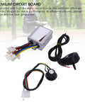 Electric Bike Motor Controller Kit with Smooth Speed Control, aluminum alloy, safe for trikes, bikes, black finish, reverse protection.