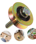50Mm Industrial Sliding Door Roller With U Type Track Wheel for Shower Doors, showing steel hardware and seamless installation