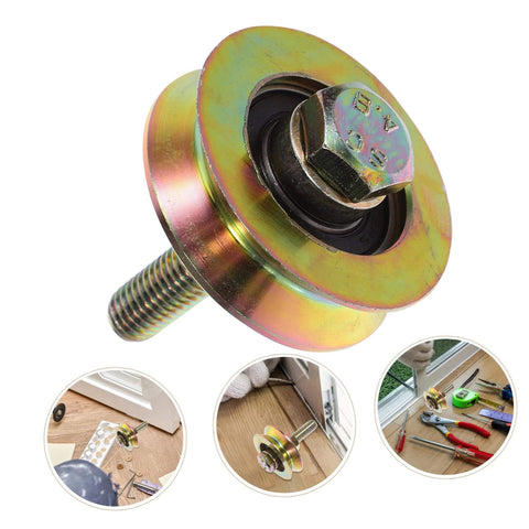 50Mm Industrial Sliding Door Roller With U Type Track Wheel for Shower Doors, showing steel hardware and seamless installation