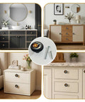 4 Pack Dope Sun And Moon Celestial Cabinet Knobs Round Acrylic Drawer Pulls With Vintage Starry Sky Design on various furniture