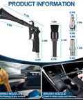 High Power Car Cleaning Gun With Interior Dryer And Air Blast Pro Grade Dirt Busting Blower Tool for car detailing in use