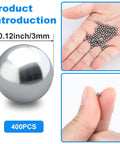 316 Stainless Steel Paint Mixing Balls For Nail Polish Beads 3mm 400 Pieces Pro Grade Heavy Duty High Temp Resistant And Corrosion Proof With Molybdenum For Tough Environments Go To DIY Cosmetic Mixing Beads, 3mm balls in hand