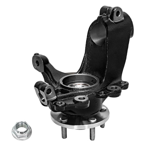 2.0L Front Steering Knuckles Kit for 2012-2018 Ford Focus, Driver Side Knuckle With Wheel Hub Bearings Assembly