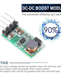 Five Pack Dope Boost Power Module Step Up Converter From 3.3V 3.7V 5V Or 6V Up To 12V 1.2A Max 90 Percent Efficient Mini DC Boost
