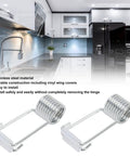Self Closing Cabinet Door Hinge Closer, Stainless Steel Spring Latch Replacement, Easy Install For Kitchen Bath And Bedroom