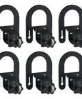 Heavy Duty Non Slip Mattress Grippers For Metal Bed Frame, six black adjustable anti-slide brackets for mattress locking
