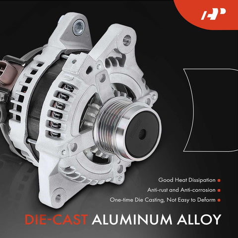 Plug And Play Direct Fit Alternator Replacement For Toyota Corolla Matrix 2011 2012 2013 1.8L 12V 100A 110A 6 Groove Clutch Pulley