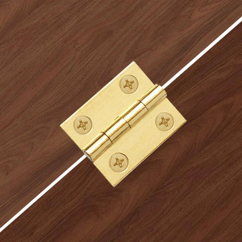 Straight Up Solid Premium Mini Brass Hinges For Cabinets And Drawers Rustproof Antique Hardware Fits Jewelry Boxes Wood Crates Built Tough 8 Pack One Inch