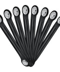 8 Pack Glider Bearing Arm Bracket Set For Patio Rockers Replacement Hardware, 9 Inch Length, black finish brackets spread out