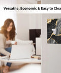 Spruce Up Your Home Setup With This Sleek Black Gold Marble Single Toggle Light Switch Plate Cover Molded From Heavy Duty Abs Plastic And Engineered For Lightning Fast Screw Down Mounting In Any Bedroom Or Kitchen on a wall.