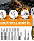 Ultimate 199 Piece Home And Auto Tool Kit Set For DIYers Homeowners And Handymen With screwdrivers and sockets