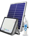 JUDYSSY Solar Flood Light 500W800W1000W with solar panel and remote control, outdoor LED light for garage and yard.