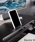 36 Inch Height Adjustable Desk Converter Sit To Stand Riser With Dual Monitor Support, Large 91 Cm Surface, Black V Series