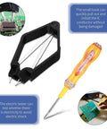 4 Piece IC Chip Remover Set With 4 Claw PLCC Puller And Keyboard Switch Test Pencil shown with circuit board