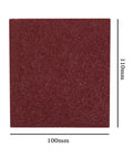 Get Down To Business With These 10 Pcs Sandpaper Sheets And A Nifty Sanding Pad For Rough Metal, Wood, Or Plasti. Sanding pad measuring 110x100mm.