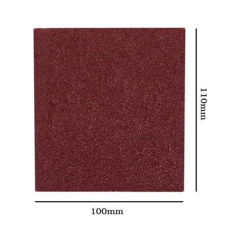 Get Down To Business With These 10 Pcs Sandpaper Sheets And A Nifty Sanding Pad For Rough Metal, Wood, Or Plasti. Sanding pad measuring 110x100mm.