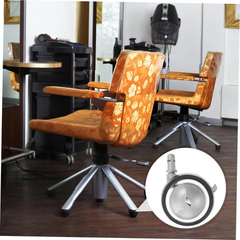Heavy Duty Swivel Casters For Office And Barber Chairs Smooth As Silk Carpet Wheel Replacement Silent Glide Universal Fit Quick Swap Tile And Hardwood Floor Ready