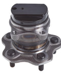 Rear Wheel Bearing And Hub Assembly For Nissan Rogue And Rogue Sport 5 Lug Direct Replacement Fits 2008 To 2020 Rogue And 2017 To 2022 Rogue Sport Qashqai For A Smooth Quiet Ride And Solid Handling close-up view