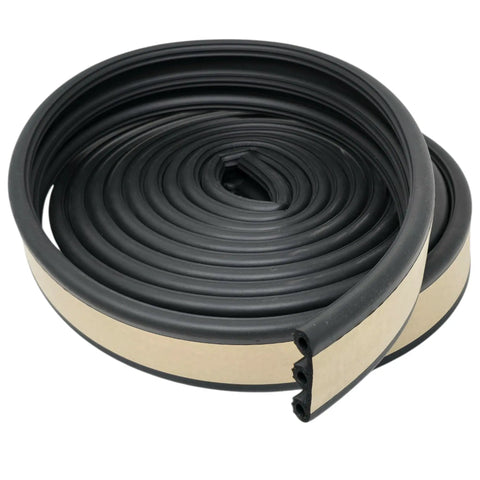 XL 23 Foot EPDM Rubber Cap Seal For Heavy Caps Over Two Hundred Lbs 2 1 8 Inch Width By One Half Inch Height Bed Rail Gap Filler