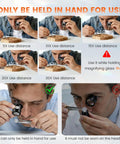 Five Piece Jewelers Loupe Set With 5X 10X 15X 20X 30X 36mm Glass Lenses shown being used by a person for jewelry inspection