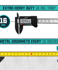 Extra Heavy Duty 16 Mil Tarp Cover Waterproof UV Resistant Rip And Tear Proof Poly Tarpaulin with caliper and grommet