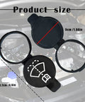 Premium Windshield Washer Fluid Reservoir Cap Replacement For GM Cars Easy Fit Showing Size and Design