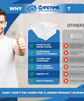 Lower Crisper Bin Replacement For Whirlpool Refrigerator WP2188664 durable design with easy install and quality assurance chart.