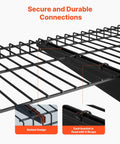 Sturdy 3 Tier Wall Garage Shelving Unit For Heavy Duty Storage, 1x3 Ft Steel Wall Mounted Shelves With 11x36 Inch Per Shelf And 450 Lbs Total Capacity, Black Durable Floating Metal Rack For Tools Bins And Garage Organization. Slotted bracket detail with 6 straps