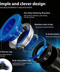 Exploded view of zinc alloy retaining ring seat and stainless steel circlip from Dope 50Ft 5/16 Inch Drip Irrigation Kit.