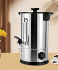 Commercial 40 Cup Coffee Urn In Stainless Steel With Automatic Temperature Control 1000W Fast Brewing For Office Parties And Buffets