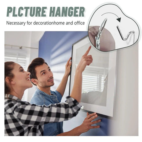 30 Piece Heavy Duty Picture Hangers Drywall Hooks For Hanging Frames Decor Tool Free Wall Mounts For Shelves Mirrors Art Clocks Easy No Hassle Setup Rock Solid Grip