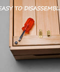Copper Pin Hardware Set For Table Leaves And Dowel Fasteners, Lifetime Table Parts, Easy Assembly, DIY Friendly Cabinet Hardware, Spare Replacement Pins And Table Hardware For Woodworking Projects on wood table leaf