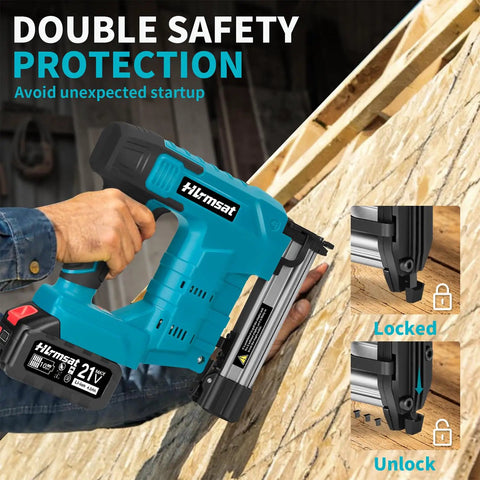 Heavy Duty 18 Gauge Cordless Brad Nailer With Brushless Motor And Hassle Free Loading For Finish Trim Installations And Woodworking Projects That Build Different And Drive Nails Dead On Every Time