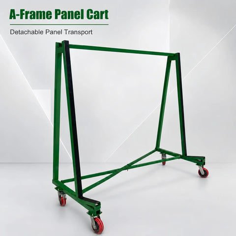Detachable Drywall Cart And Foldable A Frame Dolly For Hauling Glass Granite And Big Sheetrock Panels With No Drama Quick Snap Assembly Heavy Duty Workhorse Rig That Breaks Down Tight For Your Pickup Bed To Keep The Shop Floor Spotless