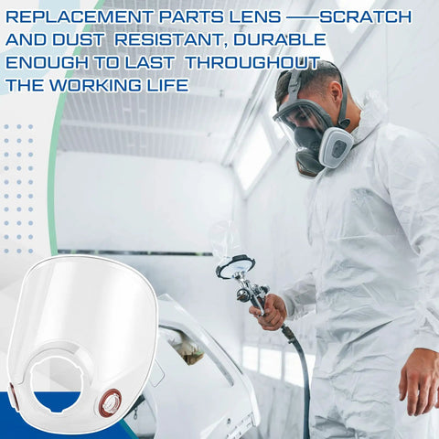 Replacement Lens Kit For 6000 6700 6800 And 6900 Series Full Face Respirators Includes 2 Lens Assemblies And 20 Peel Off Lens Covers