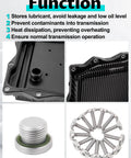 Transmission Oil Pan Filter And Gasket Kit For 8 Speed Automatic Transmissions with features and contents shown