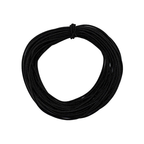 Coiled Diamond Grip Black Bungee Cord One Eighth Inch by One Hundred Feet Ultra Stretch Elastic Shock Cord for camping use