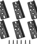 3 Inch Non Mortise Iron Door Hinges Heavy Duty Black Finish For Barn Doors Cabinets Garages Front Doors French Doors Shower Doors